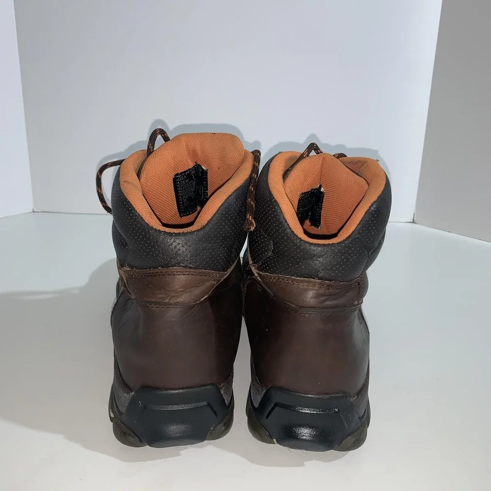 Wolverine Boots Mens Size 12W Brown Leather Waterproof Steel Toe Work W04978